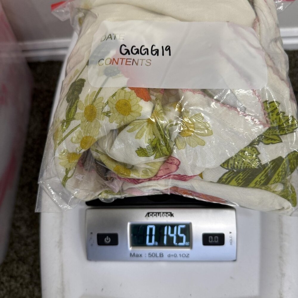 Elizabeth James The Label Annalisa Dress Womens Large White Floral Maxi Sundress - Picture 11 of 11